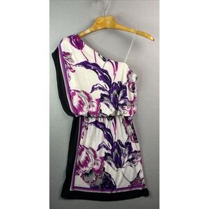 New York & Company Floral-print One-shoulder Dress  Size Small NWT Wedding Party